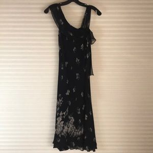 M Studio asymmetrical shoulder dress